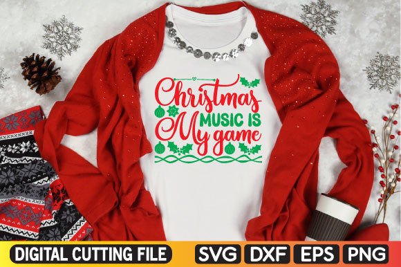 Christmas Music is My Game SVG: A Festive Design Asset for Crafters and Creators