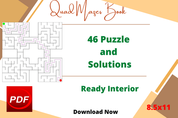 Engaging Educational Resources: The Quad Maze Game Practice Book for All Ages