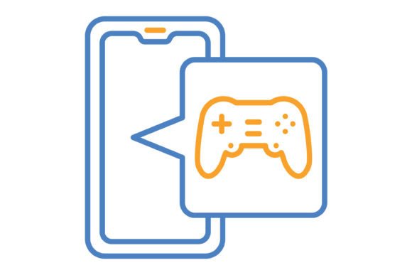 Game Blue Orange Line Icon: A Versatile Design Resource for Developers and Designers
