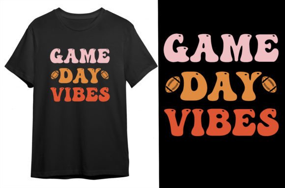 Game Day Vibes T-Shirt: Retro Groovy Design for Creative Projects