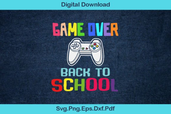 Game Over Back to School Design: A Versatile Creative Asset for Modern Makers