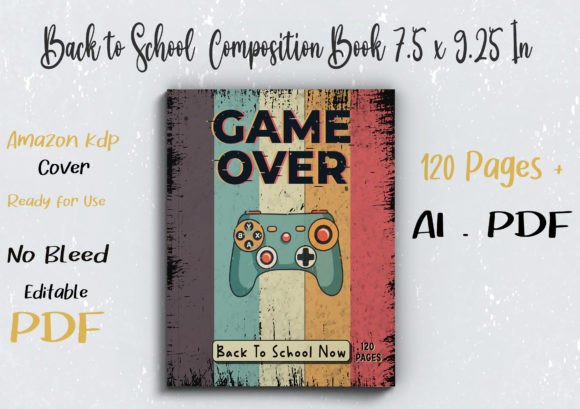 Game Over: Back to School Now KDP Cover – A Practical Design for Self-Publishers
