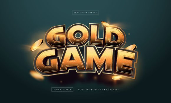 Gold Game Text Style Effect Editable: A Designer’s Go-To for High-Impact Typography