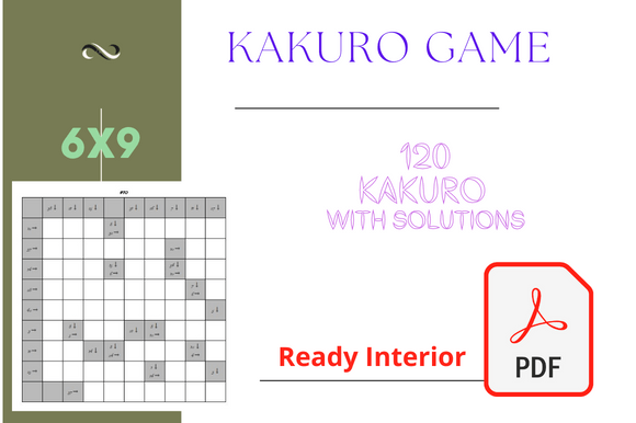 Kakuro Activity Book Interior for KDP: A Practical Resource for Puzzle Publishers