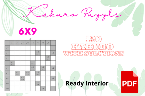 Kakuro Game Interior KDP: A Smart Resource for Kids' Activity Books