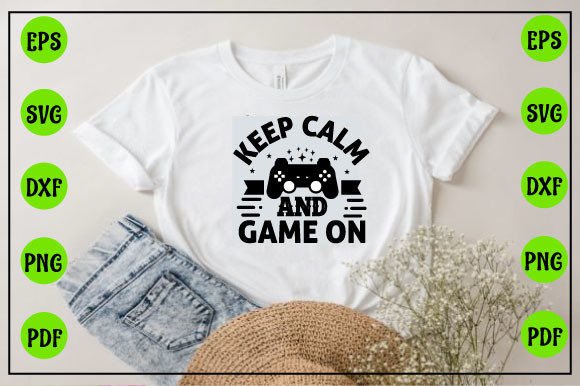 Keep Calm and Game On SVG Design: A Versatile Creative Resource