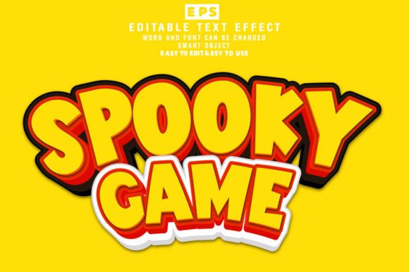 Spooky Game 3D Editable Text Effect – A Versatile Design Tool for Halloween and Beyond