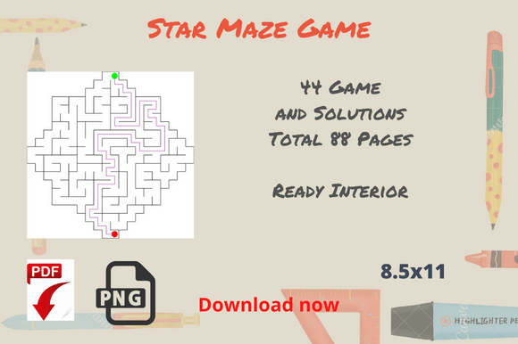 Star Maze Game Solution KDP Interior