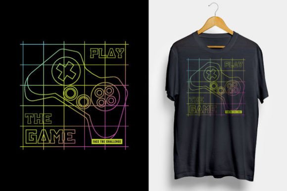 T Shirt - Game: Creative Illustrations & Typography Designs
