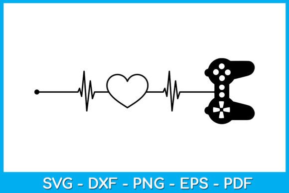 Unleashing Creativity with Video Gamer Heartbeat Game Lover SVG Files