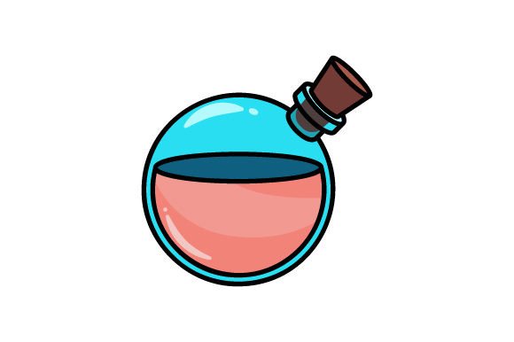 Video Game Icon, Potion: A Playful Typeface for Dynamic Design Projects