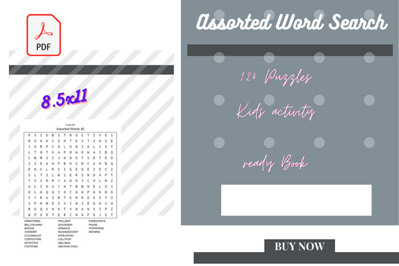 Word Search Game Practice Book for KDP Creators