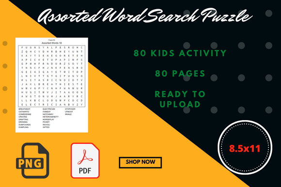 Word Search Puzzle Game Practice Book